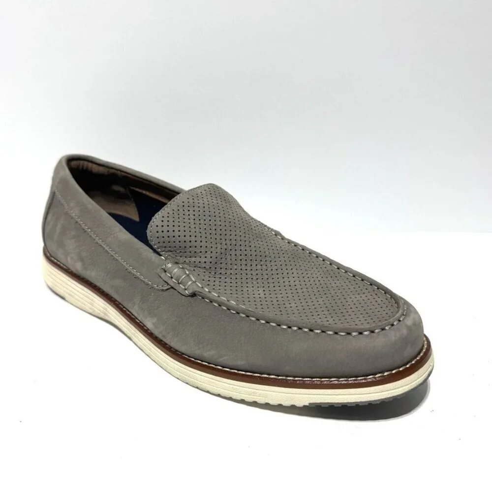 Johnston & Murphy Mens Upton Loafers Gray Size 11.5M